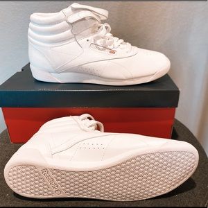 Women’s Reebok Freestyle hi-top shoes